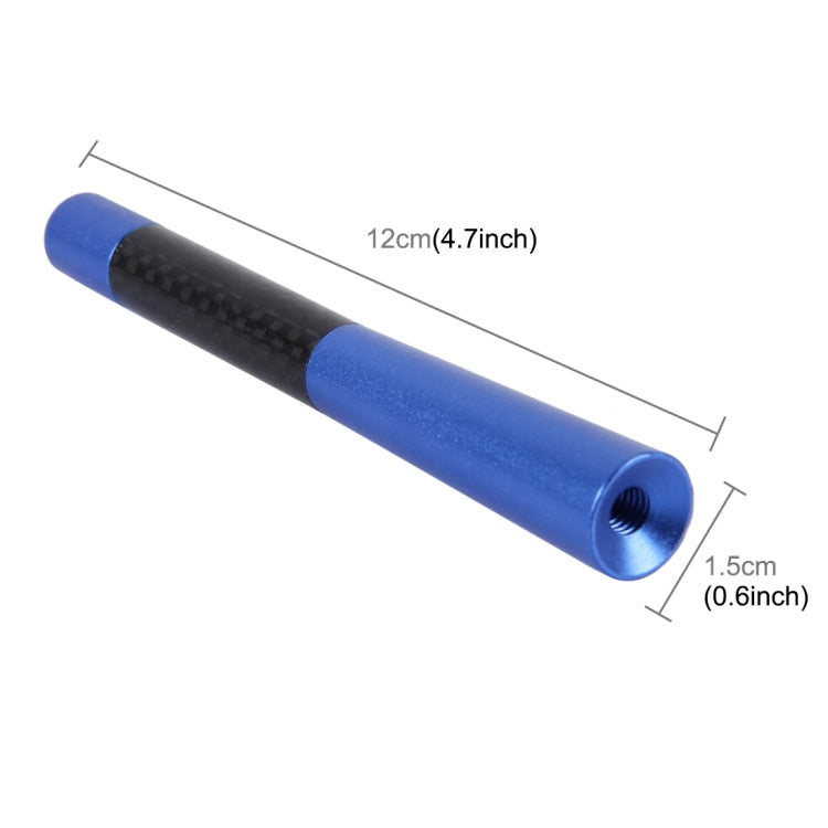 Carbon Fiber Aluminum Short Antenna Polished Universal Screws Base(Big Size)