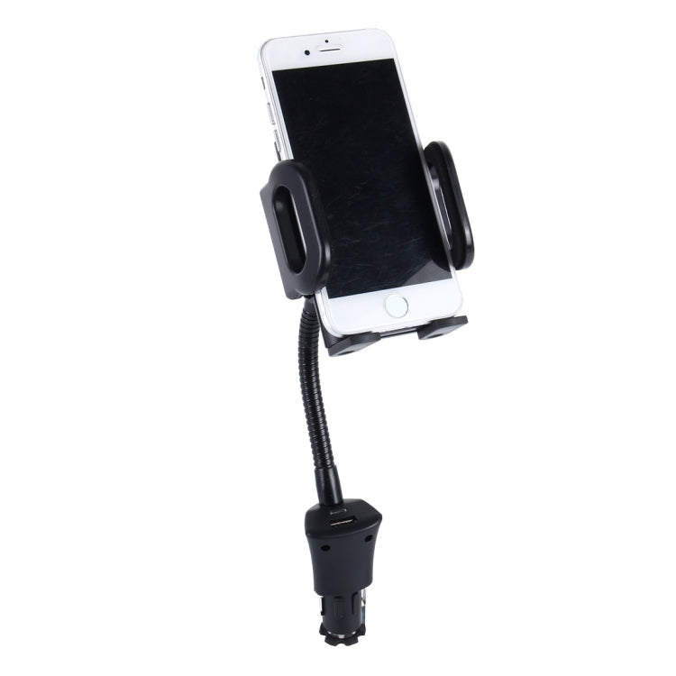 SHUNWEI SD-1162 Universal Multi-functional Cell Phone Charger Holder Car Charger Mount Cradle with USB Port 2A, For MP3 Mobile PDA