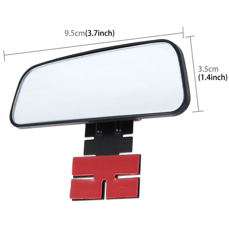 2 PCS SHUNWEI SD-2407 Adjustable Car Blind Spot Mirror Rear View Mirror Decoration With Double-sided Adhesive Rearview Mirror 360 Degree Rotate