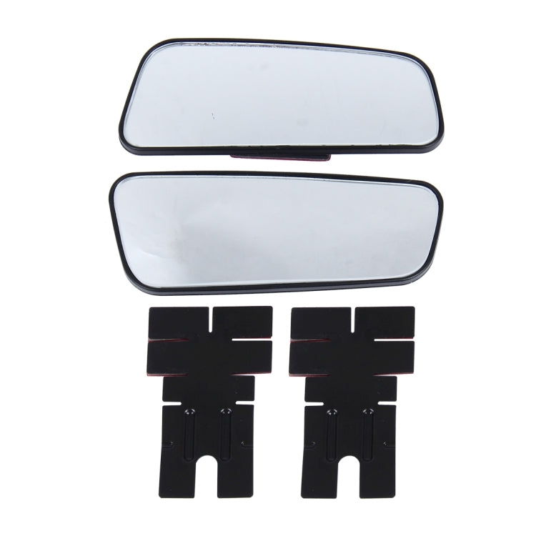 2 PCS SHUNWEI SD-2407 Adjustable Car Blind Spot Mirror Rear View Mirror Decoration With Double-sided Adhesive Rearview Mirror 360 Degree Rotate