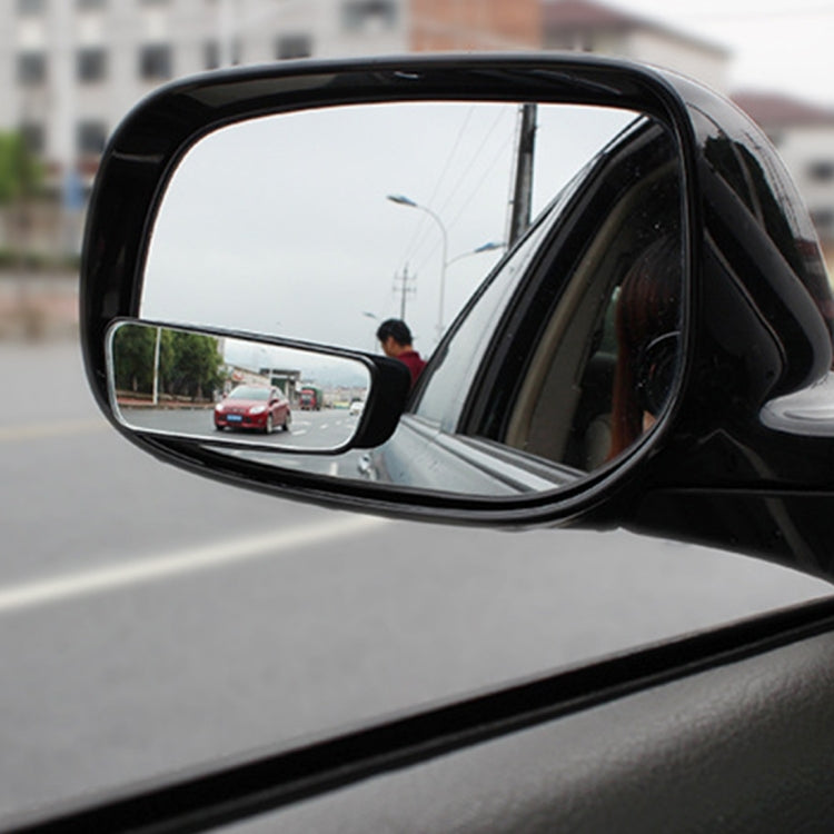 2 PCS SHUNWEI SD-2407 Adjustable Car Blind Spot Mirror Rear View Mirror Decoration With Double-sided Adhesive Rearview Mirror 360 Degree Rotate