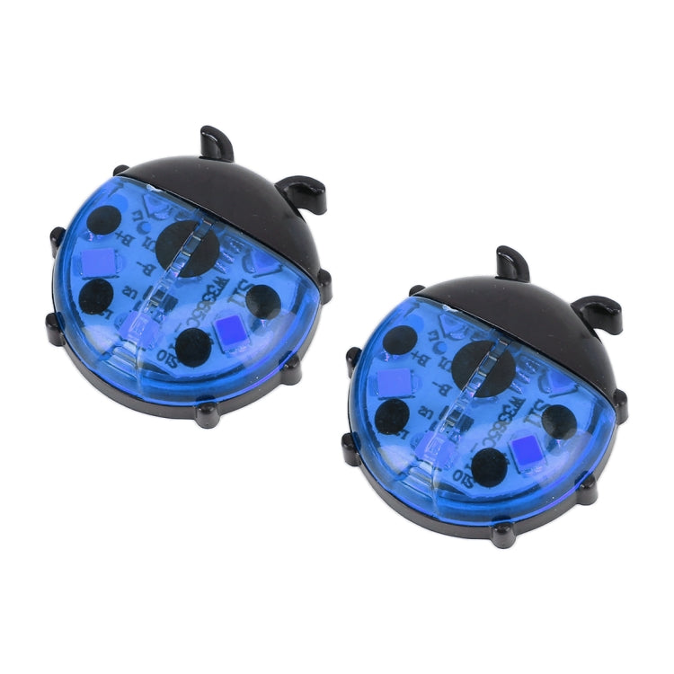 2pcs Ladybug Shape Car Door Anti-collision Warning Light