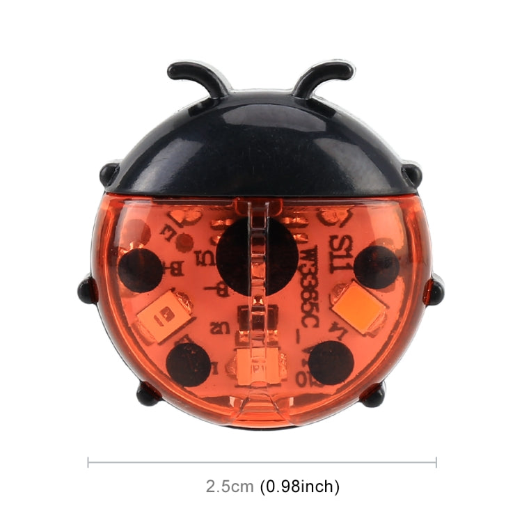 2pcs Ladybug Shape Car Door Anti-collision Warning Light