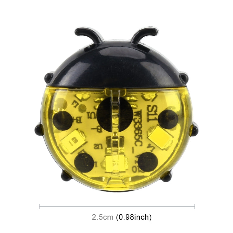 2pcs Ladybug Shape Car Door Anti-collision Warning Light