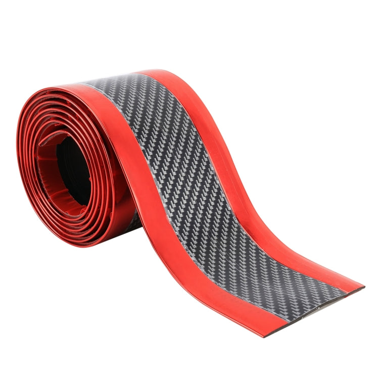 Universal Electroplate Carbon Fibre Car Door Threshold Decoration Strip Decorative Sticker, Size : 3CM x 2M