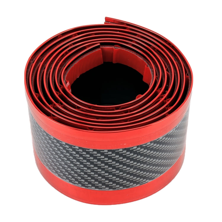 Universal Electroplate Carbon Fibre Car Door Threshold Decoration Strip Decorative Sticker, Size : 3CM x 2M