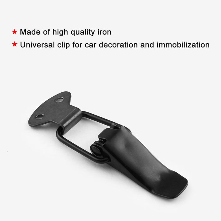 EA059 2 PCS Car Modification Accessories Universal Iron Bumper Safety Fixed Buckle, Size: 90 x 34.6mm