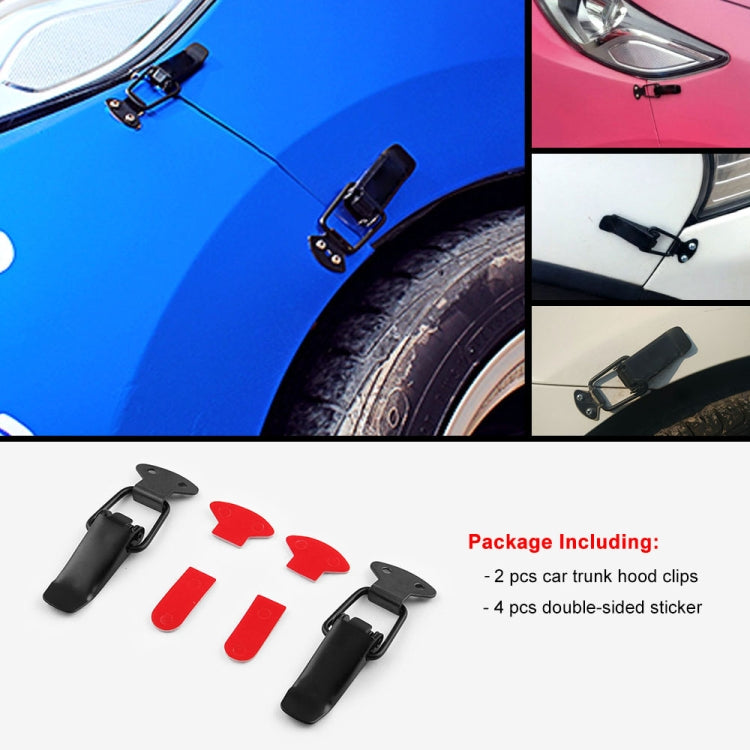 EA059 2 PCS Car Modification Accessories Universal Iron Bumper Safety Fixed Buckle, Size: 90 x 34.6mm