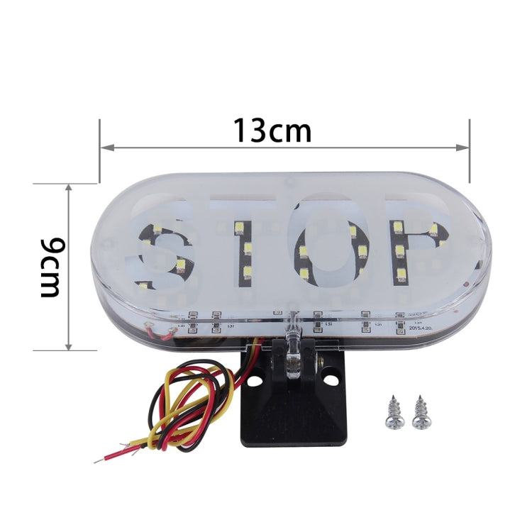 3W 150LM 6000K 36 SMD-2835-LEDs Flashing Strobe + Lighting Form Brake Light License Plate Light, DC 12V(White Light)