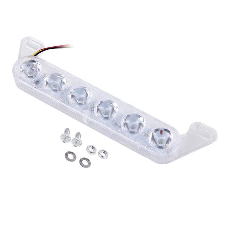 HY-1506 3W 6 SMD-5630-LEDs Red Light + Blue Light Motorcycle Flash Strobe Brake Light, DC 12V