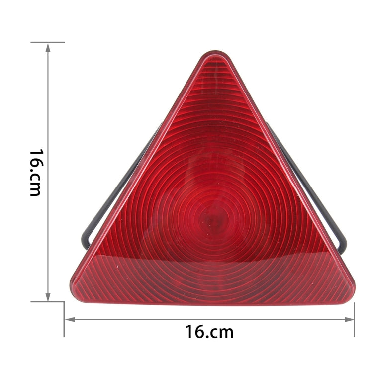 LED Safety Triangle Warning Light Reflector Emergency Road Flasher(Red Light)