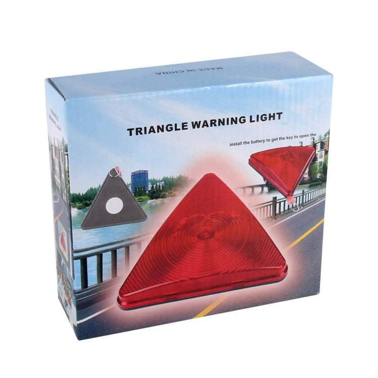 LED Safety Triangle Warning Light Reflector Emergency Road Flasher(Red Light)