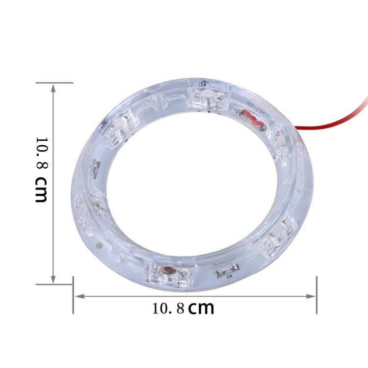 HY-1602A 3W 6 LEDs Car Angel Eyes Light, DC 12V(Colorful Light)