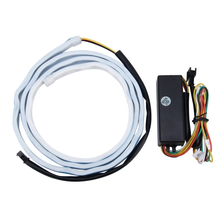 0.9m Car Auto Waterproof Universal Rear Ice Blue Tail Box Lights Brake Light Red Light Turn Signal Flowing Light LED Lamp Strip Tail Decoration