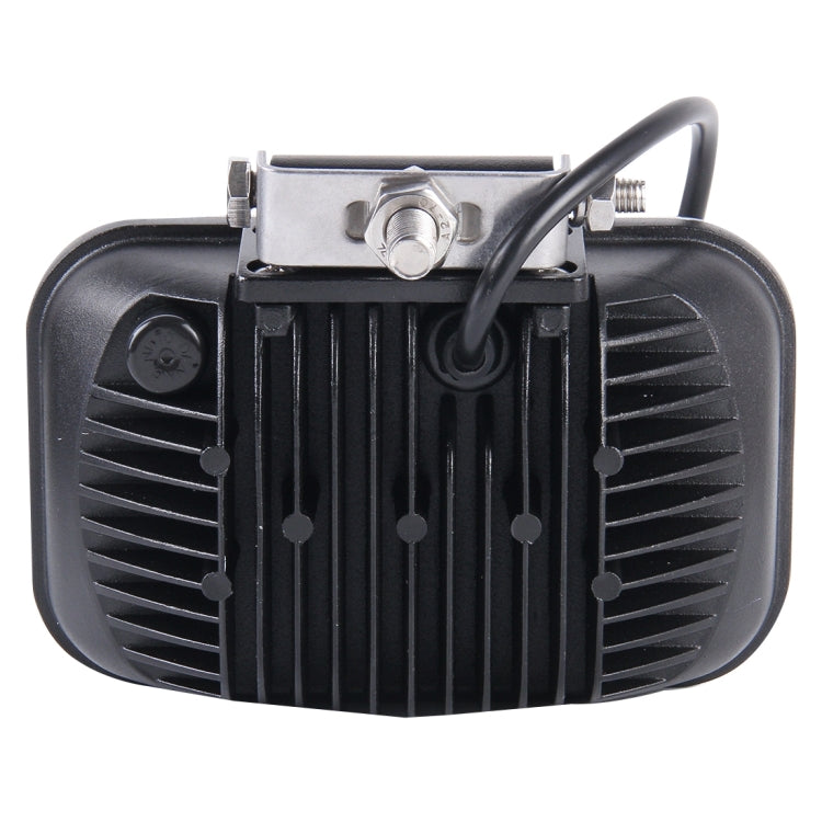 5 inch DC 12-80V 75W 3800LM 6000K IP67 Waterproof Squared Car Spotlight Fog Spot Light Foglight LED Car Bulbs with 15 LED Lights(White Light)