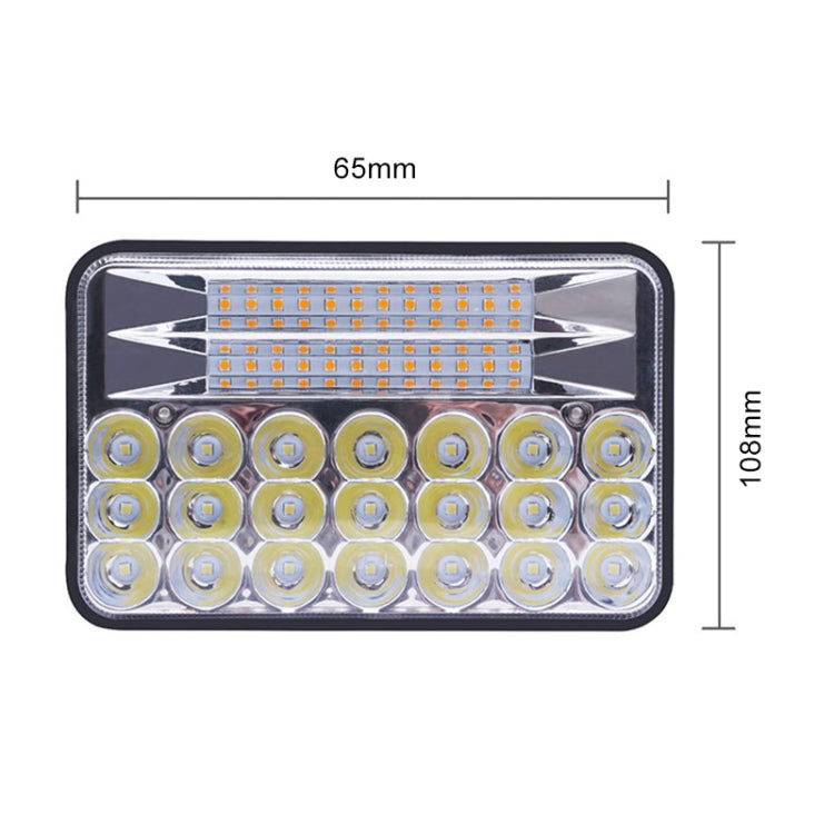 5 inch 22W DC 9-32V 2250LM IP67 3000-5000K Car Double Colors Truck Off-road Vehicle LED Work Lights / Headlight