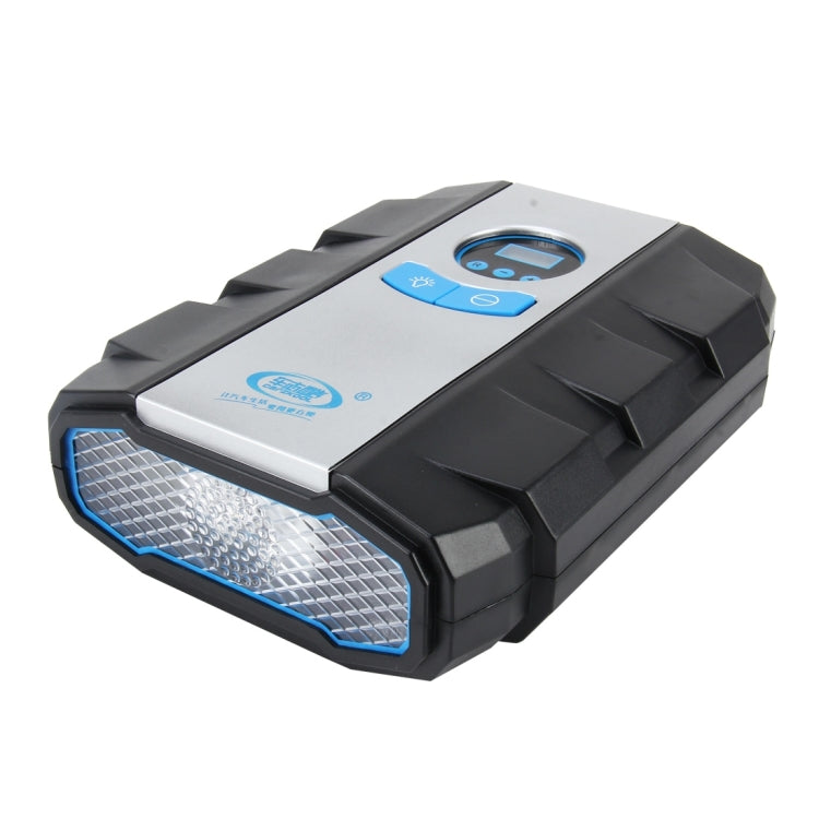 12V 10A Air Pump with Digital Gauge and LED Light, Portable Tire Inflator Compressor for 22 Cylinder Car
