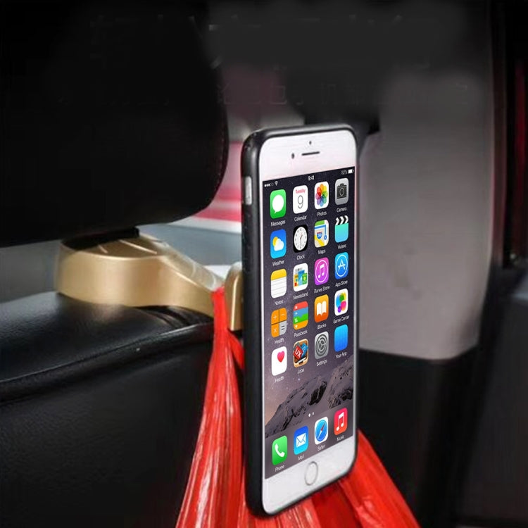 2 in 1 Vehicle Back Seat Hanger Hook Mobile Phone Magnetic Holder