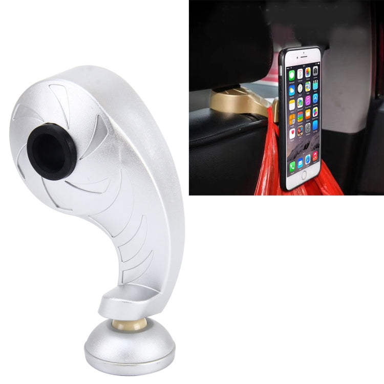 2 in 1 Vehicle Back Seat Hanger Hook Mobile Phone Magnetic Holder