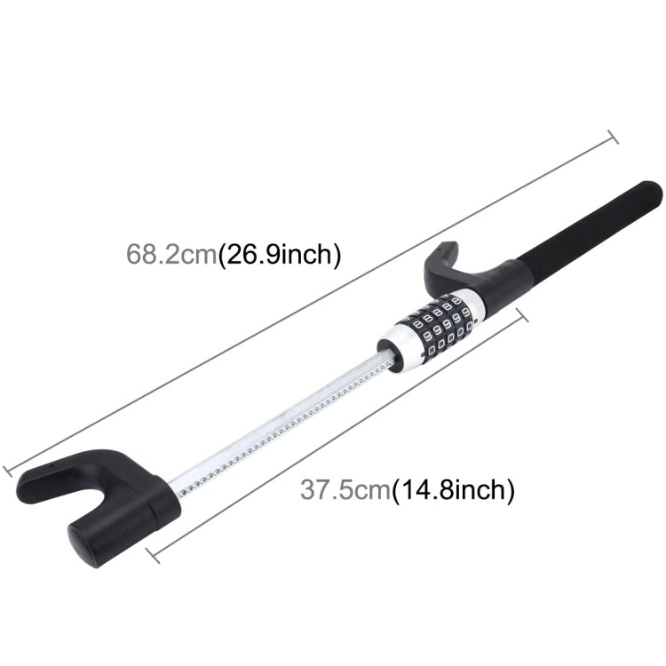 Automobile Steering Wheel Lock Anti-theft Lock Telescopic Anti-theft Cipher Lock for Car