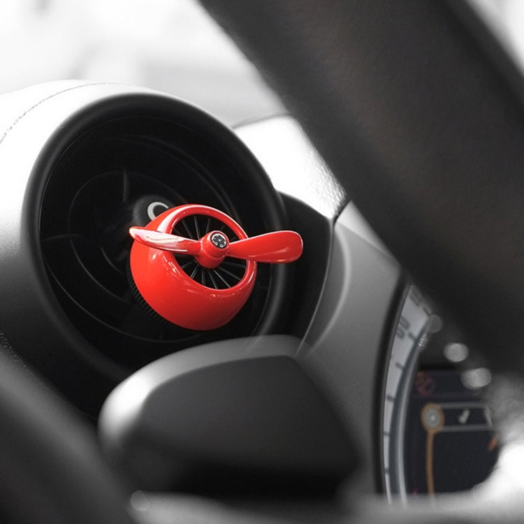 Automobile Air Conditioning Outlet Mini Fan Aircraft Rotary Aromatherapy Perfume Clip Car Air Conditioning Outlet Perfume Folder Car Perfume Aromatherapy with Essential Oil