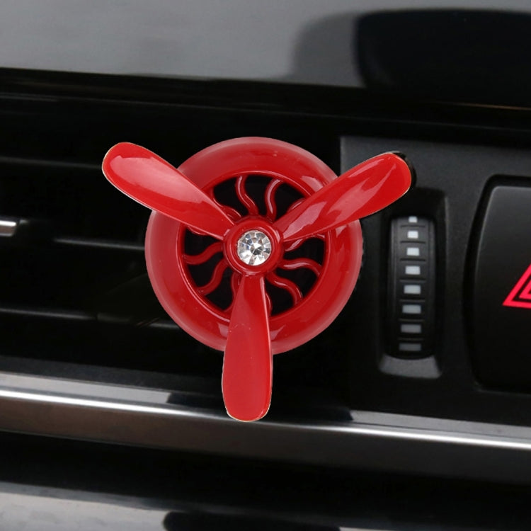 Air Force No. 3 Automobile Air Conditioning Outlet Mini Fan Aircraft Rotary Aromatherapy Perfume Clip Car Air Conditioning Outlet Perfume Folder Car Perfume Aromatherapy with Essential Oil