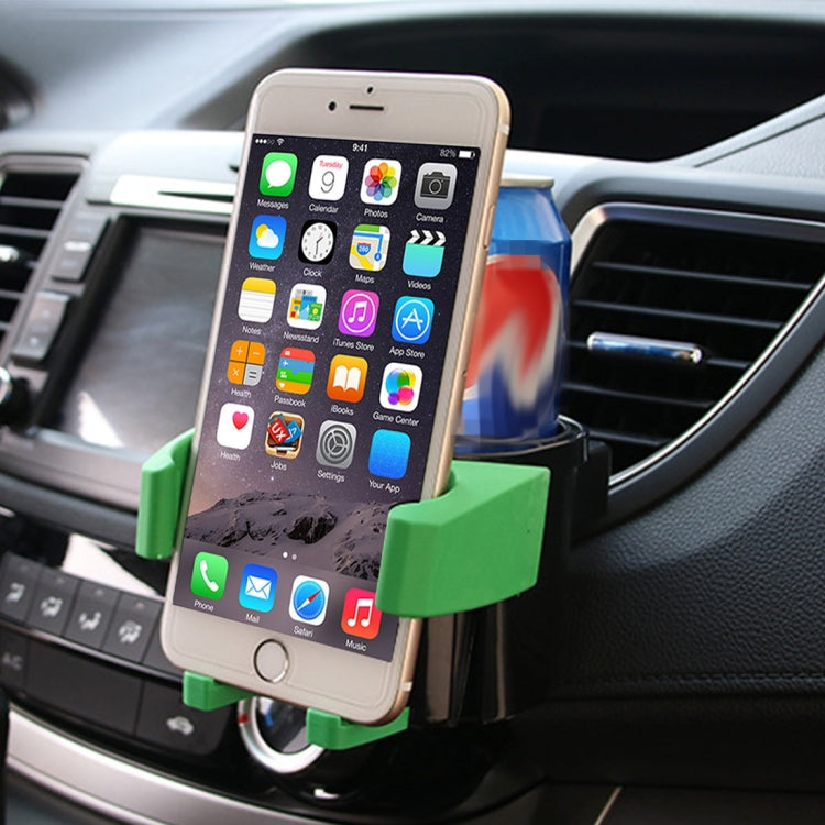 SHUNWEI SD-1027 Car Auto Multi-functional ABS Air Vent Drink Holder Bottle Cup Holder Phone Holder Mobile Mount