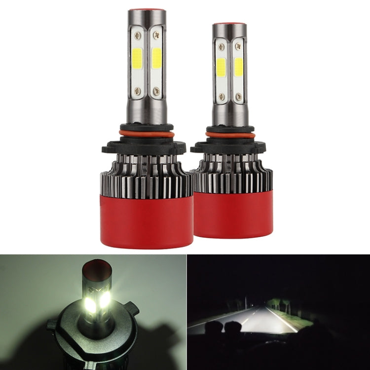 2 PCS EV16 H4 DC8-48V / 24W / 2800LM / 6000K IP67 Car LED Headlight Lamps