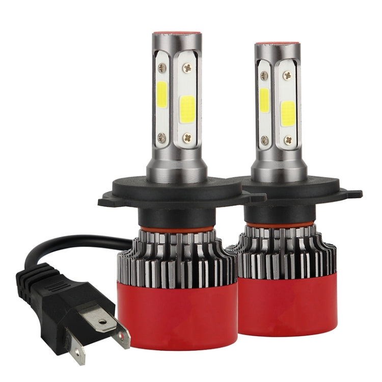2 PCS EV16 H4 DC8-48V / 24W / 2800LM / 6000K IP67 Car LED Headlight Lamps