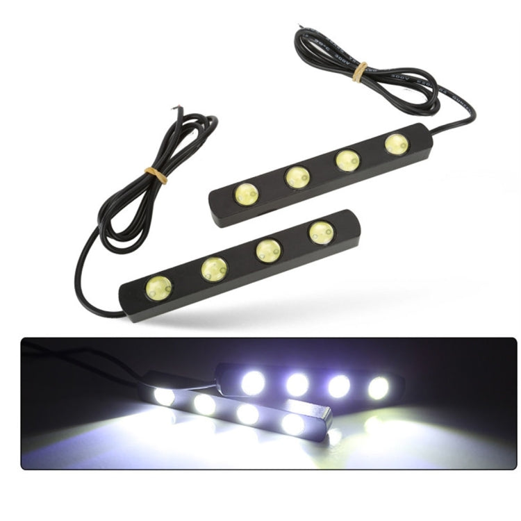 2 PCS 4W 360LM 6000K White Light 4 LED Eagle Eye Car Daytime Running Lights, DC 12V