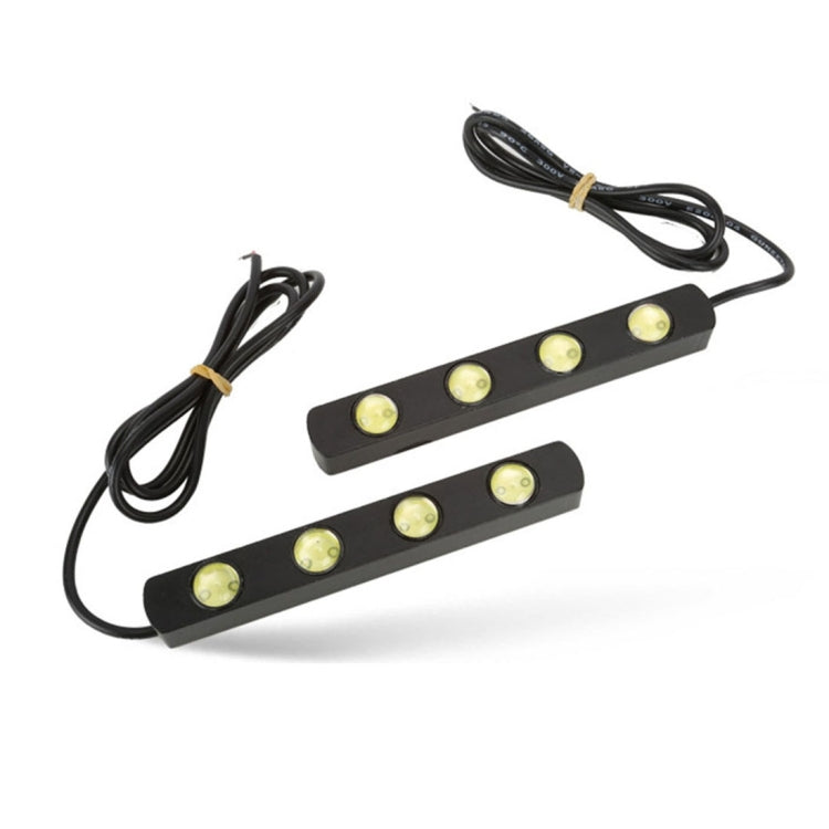 2 PCS 4W 360LM 6000K White Light 4 LED Eagle Eye Car Daytime Running Lights, DC 12V