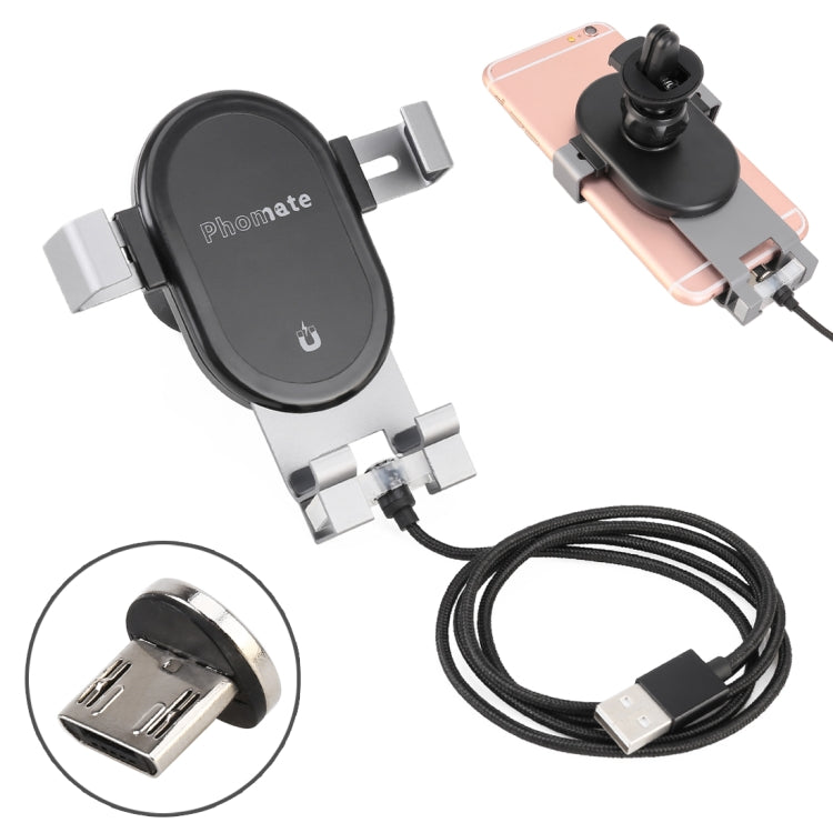 Micro Port Universal Car Air Outlet Mobile Phone Charging Bracket