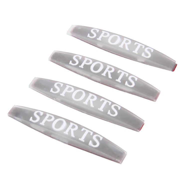4 PCS Sports Style Rubber Car Sticker Car Crash Bar Bumper Strips