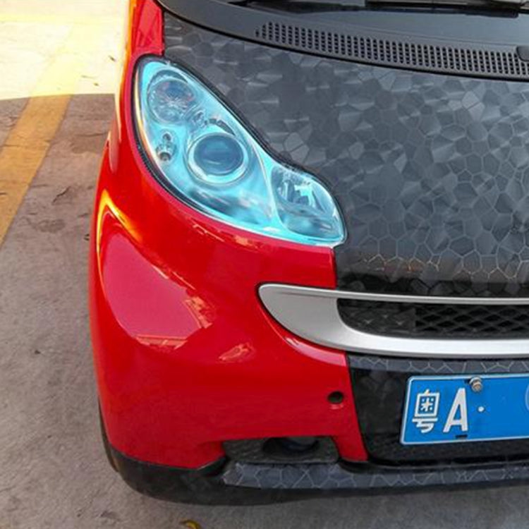 1.52m × 0.5m Car Water Cube Texture Wrapping Auto Vehicle Change Color Sticker Roll Motorcycle Decal Sheet Tint Vinyl Air Bubble Free(Black)