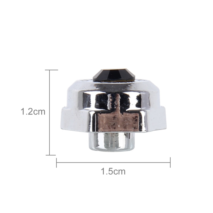 4 PCS License Plate Frame Waterproof Stainless Steel Crystal Screw