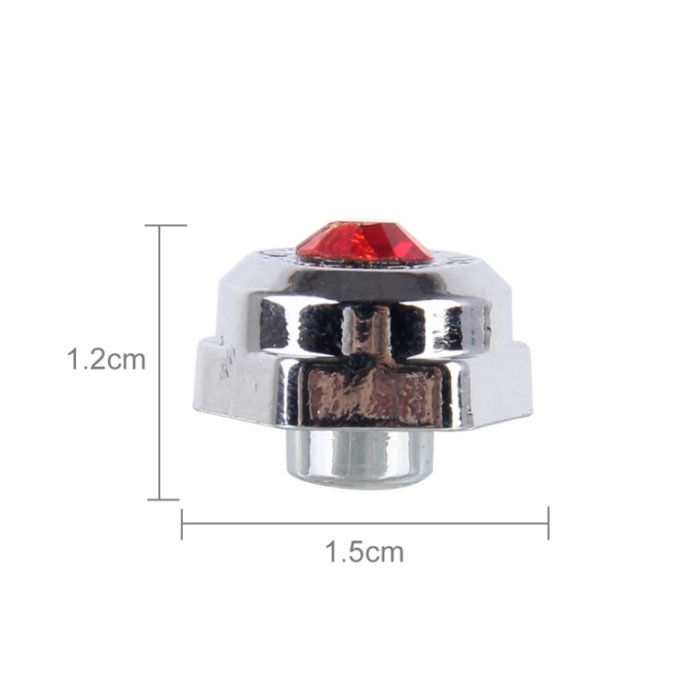4 PCS License Plate Frame Waterproof Stainless Steel Crystal Screw