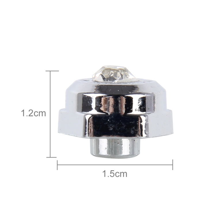 4 PCS License Plate Frame Waterproof Stainless Steel Crystal Screw