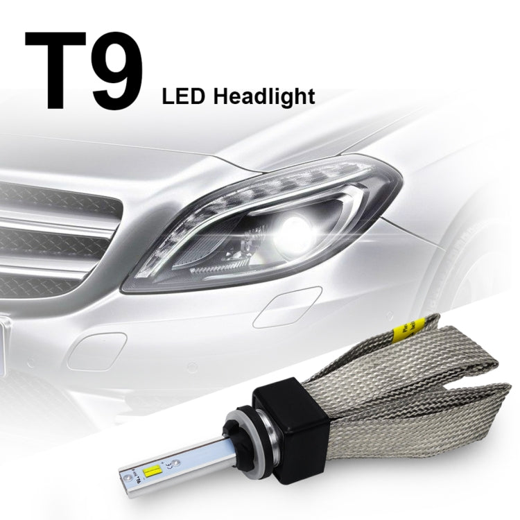 2 PCS T9 880 / 881 9-36V / 25W / 3000K 4300K 6000K / 3000LM IP68 Car Triple Color LED Headlight Lamps