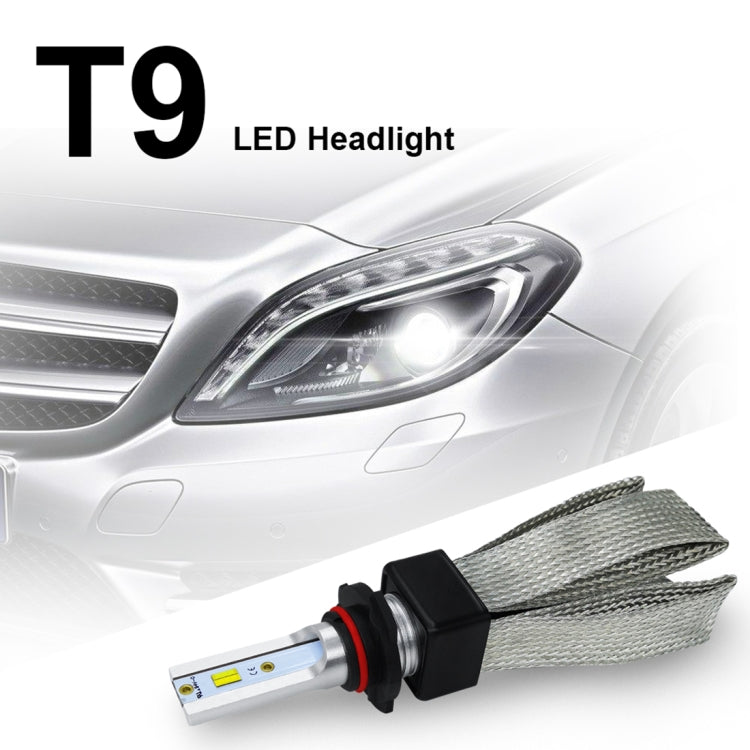 2 PCS T9 HB4 / 9006 9-36V / 25W / 3000K 4300K 6000K / 3000LM IP68 Car Triple Color LED Headlight Lamps