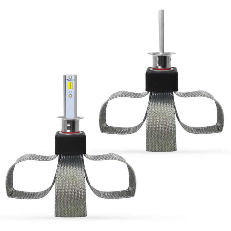 2 PCS T9 H1 9-36V / 25W / 3000K 4300K 6000K / 3000LM IP68 Car Triple Color LED Headlight Lamps