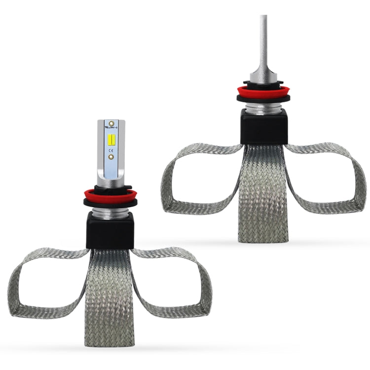 2 PCS T9 H8 / H9 / H11 9-36V / 25W / 3000K 4300K 6000K / 3000LM IP68 Car Triple Color LED Headlight Lamps