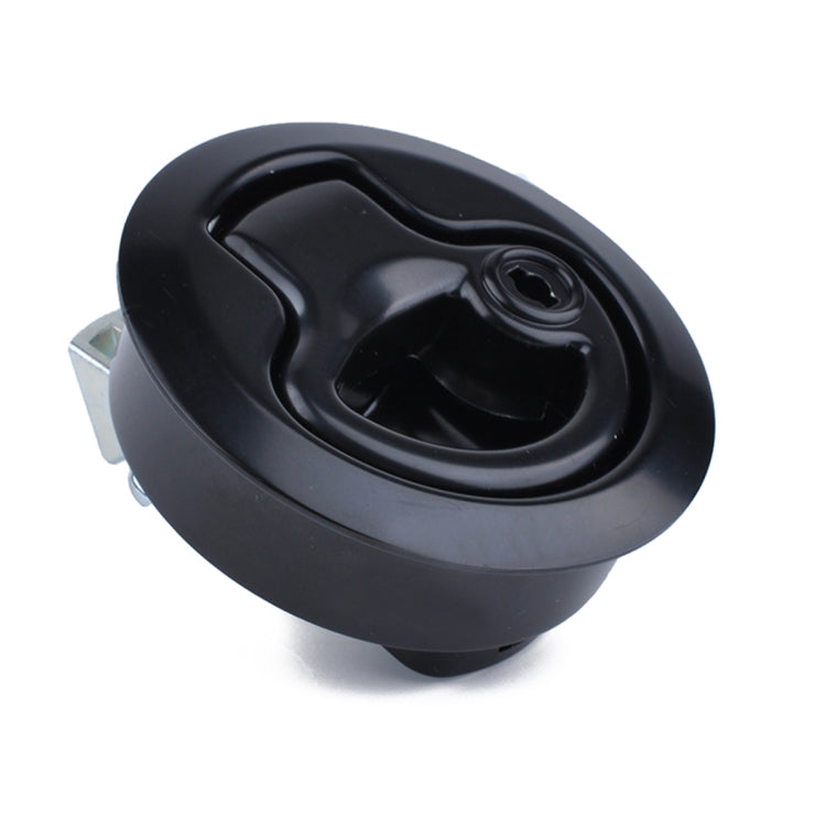 RV / Yacht / Washroom Door Catch Latch Release Cupboard Door Stop Drawer Cabinet Locker, with Key(Black)