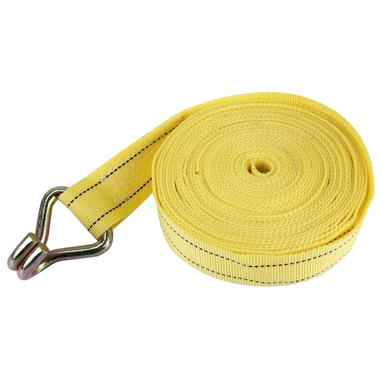 ZONGYUAN 10m×5cm 5 Ton Car Bundled Device with Hook And Buckle High Strength Cable Cord Heavy Duty Recovery Securing Accessories for Cars Trucks