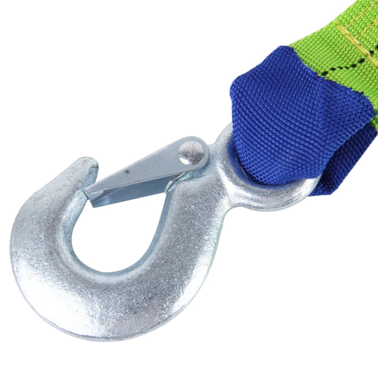 ZONGYUAN ZY-107B 4m×3.5cm 2 Ton Car Elastic Force Towing Rope Straps with Two Hooks High Strength Cable Cord Heavy Duty Recovery Securing Accessories for Cars Trucks