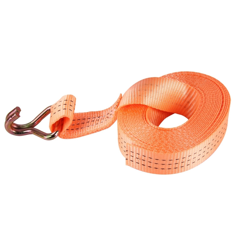 ZONGYUAN 6m×3.5cm 3 Ton Car Bundled Device with Hook And Buckle High Strength Cable Cord Heavy Duty Recovery Securing Accessories for Cars Trucks(Orange)