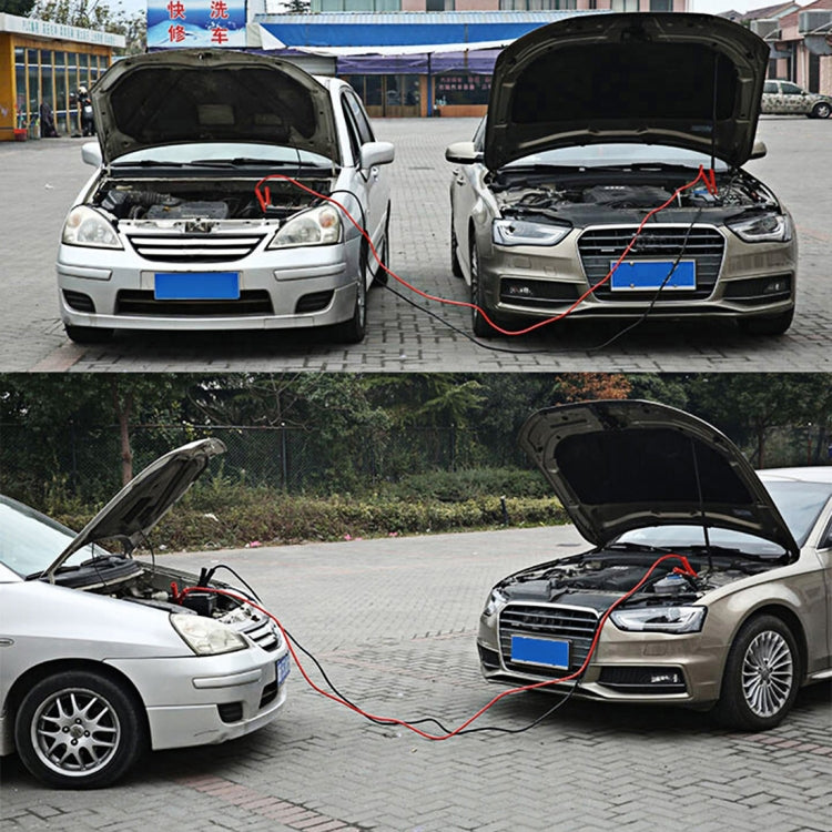 ZY-121 5 in 1 3m×4cm 2 Ton Towing Belt Rope 200AMP Booster Cable Torch Glove Protective Tube Car Road Emergency Kit