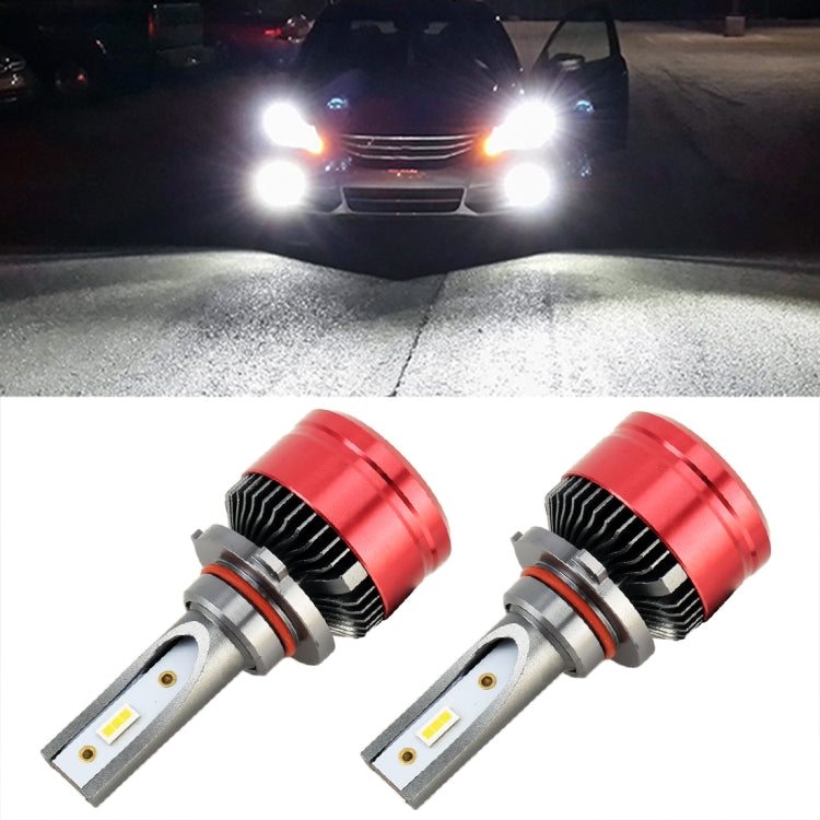 2 PCS V19 9005 / HB3 DC12-24V / 28W / 6000K / 2000LM IP65 Car LED Headlight Lamps, with 6 CSP Lamps(White Light)