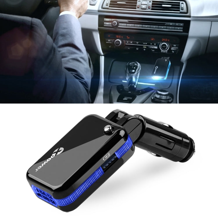 XPower G3 Car Air Purifier Negative Ions Air Cleaner + 3.4A Dual USB Quick Charger