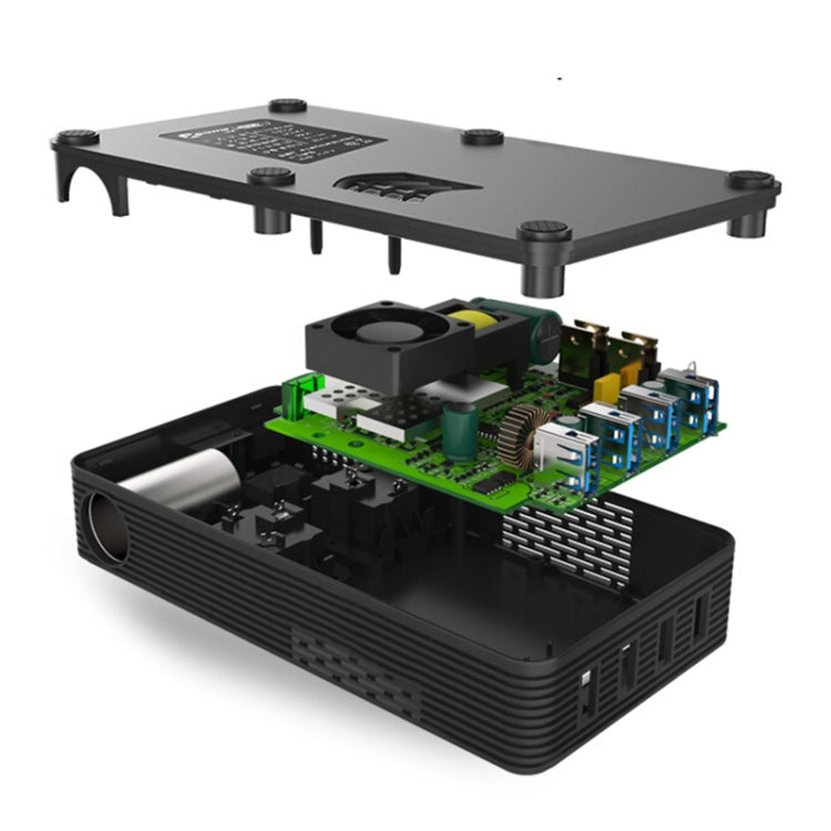 XPower T1B 310W DC 24V to AC 220V Car Multi-functional Digital Display Power Inverter 4 USB Ports 8.0A Charger Adapter + Negative Ions Air Cleaner