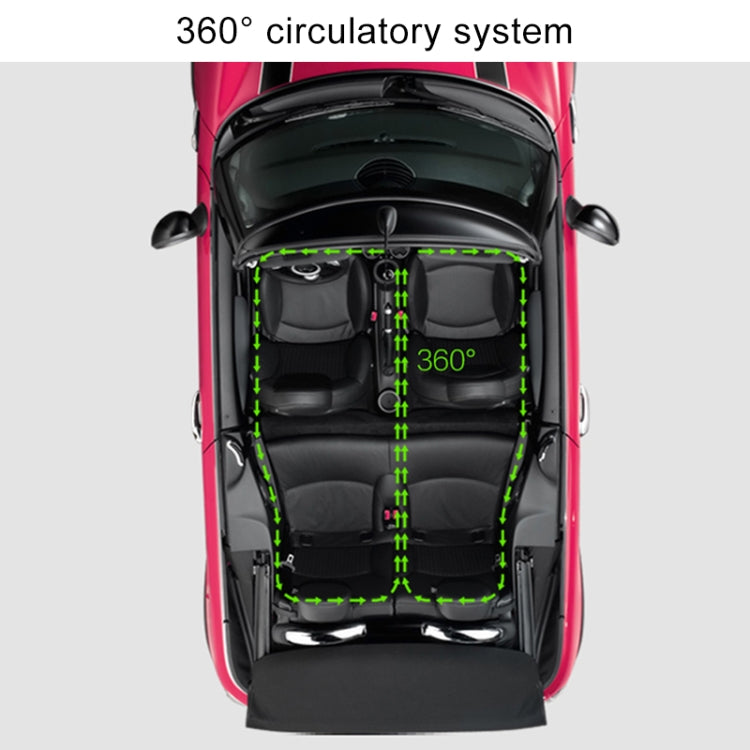 XPower T200B DC 24V to AC 220V Car Multi-functional Power Inverter 2.4A USB Charger Adapter + Negative Ions Air Cleaner